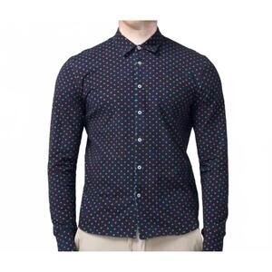 NEW GOODMAN men's flex on point shirt in blue block